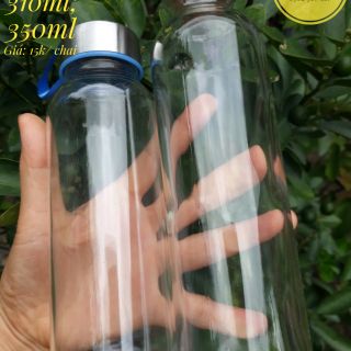Chai thủy tinh nắp thiếc, nắp gỗ