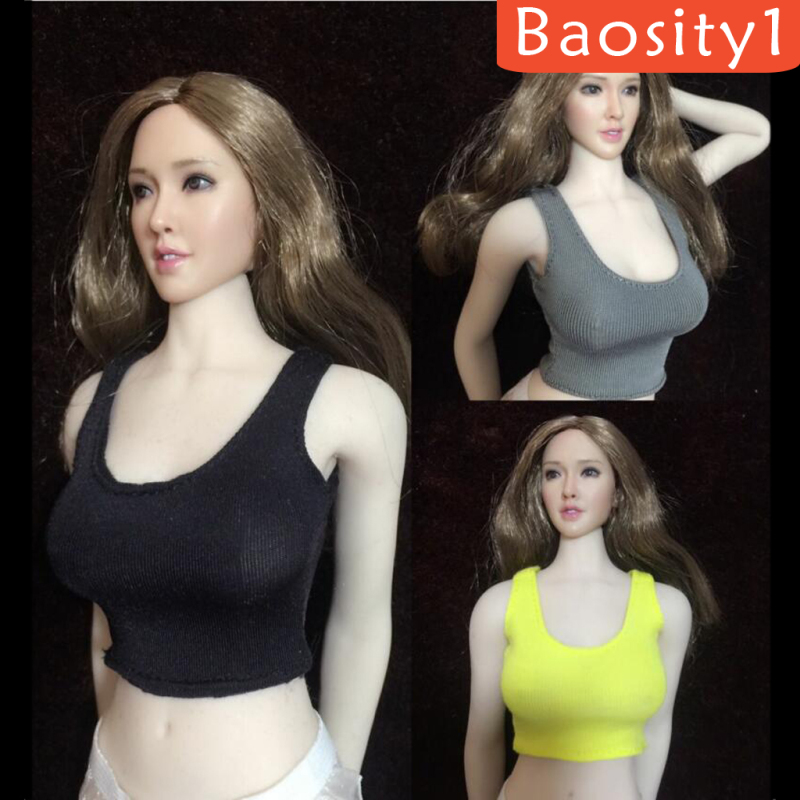 Áo hai dây mỏng thu nhỏ tỉ lệ 1/6 cho búp bê nữ 12 inch