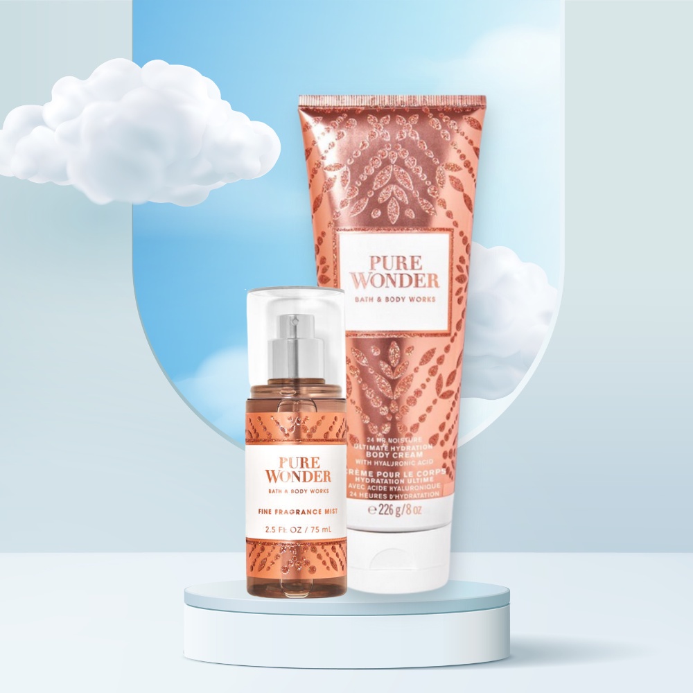 Xịt Thơm Bath & Body Works Pure Wonder Fine Fragrance Mist Size Mini 75ml Hương Thơm Dịu Nhẹ