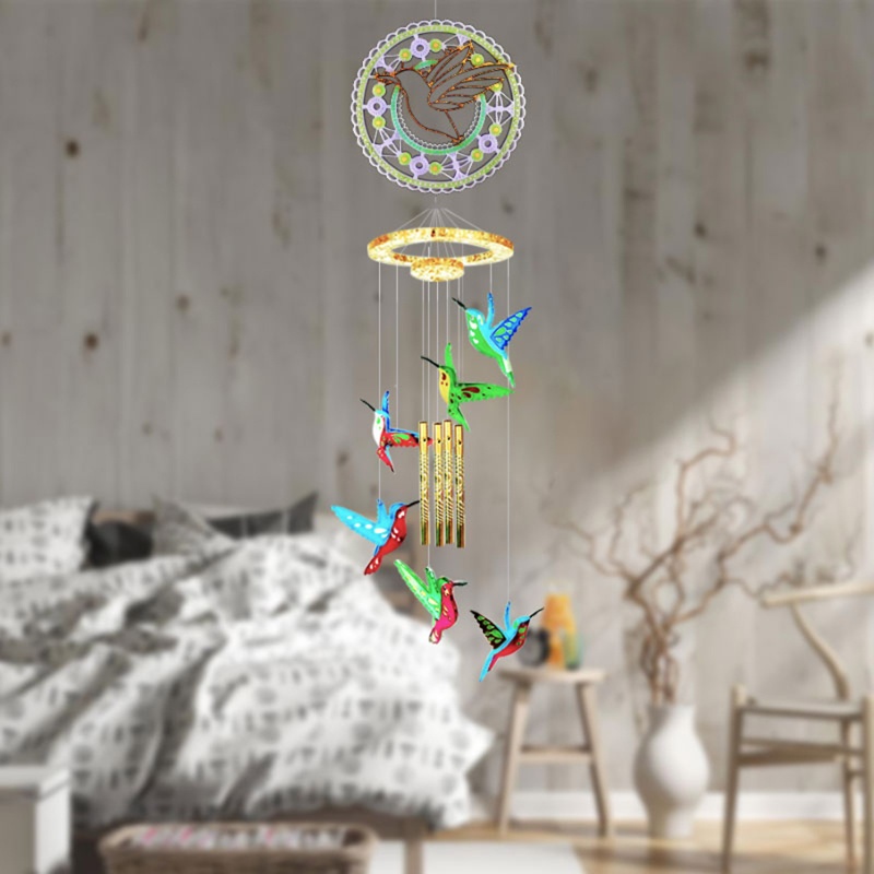 Sa Khuôn Silicone Bóng Làm Chuông Gió Treo Tường Trang Trí DIY