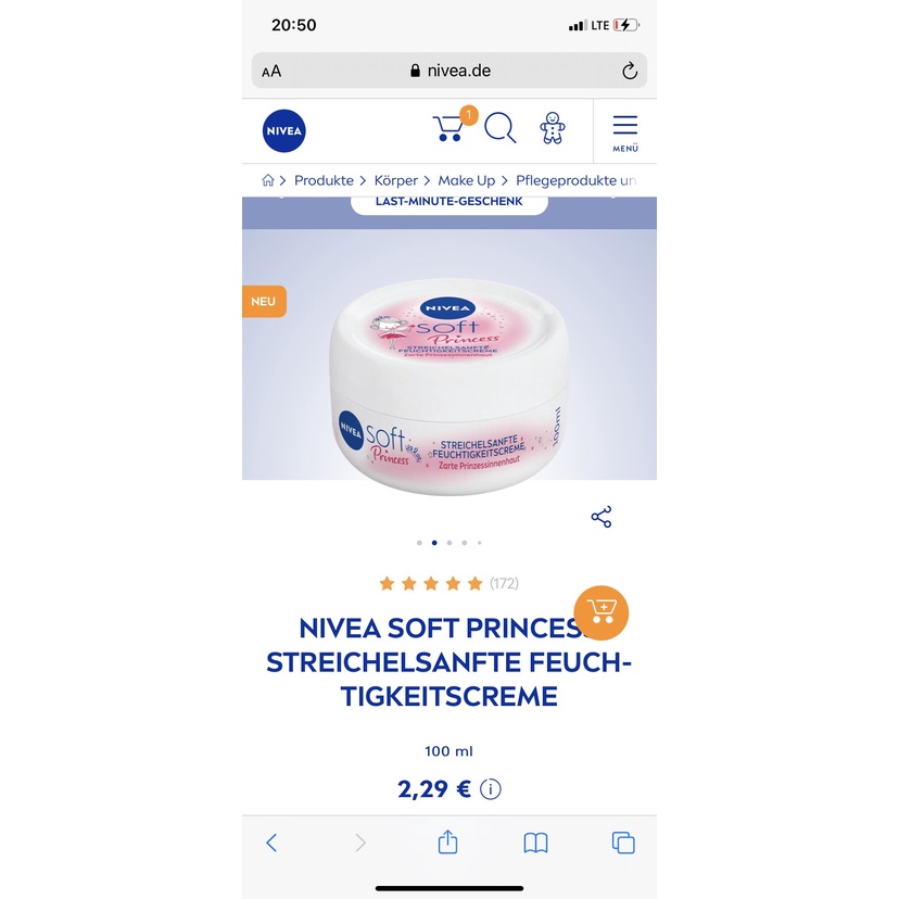 KEM DƯỠNG ẨM NIVEA SOFT PRINCESS CHO MẸ VÀ BÉ