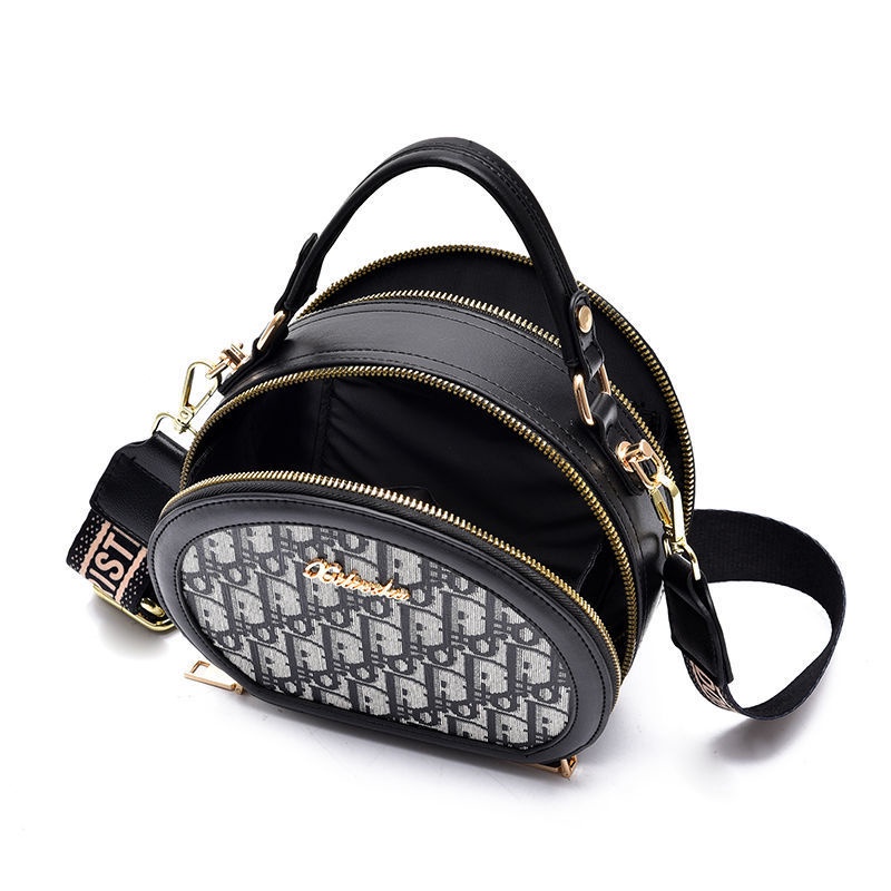 Túi Đeo Chéo Dáng Tròn Nhỏ Thời Trang 2022 Phong Cách Nước Ngoài Cho Nữ