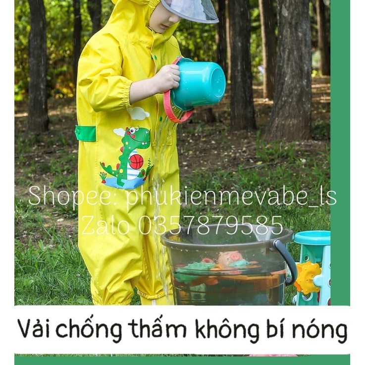 Áo mưa khủng long cho bé chất đẹp hàng nội địa Trung cho bé 1-6 tuổi