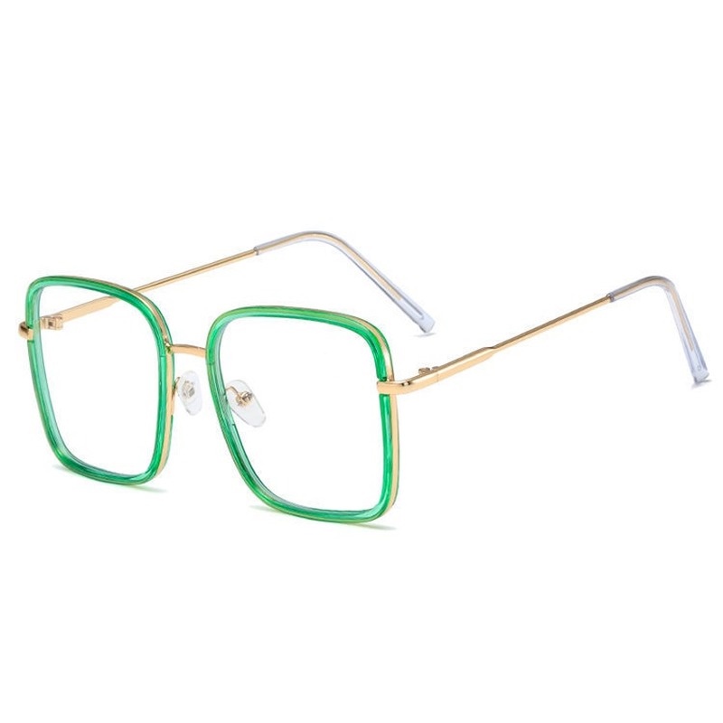 Mắt Kính Gọng Vuông Chống Tia Sáng Xanh Thời Trang Hàn Quốc Cổ Điển Cho Nữ