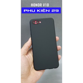 [Huawei Honor V10] Ốp lưng silicon dẻo đen cao cấp Henyou