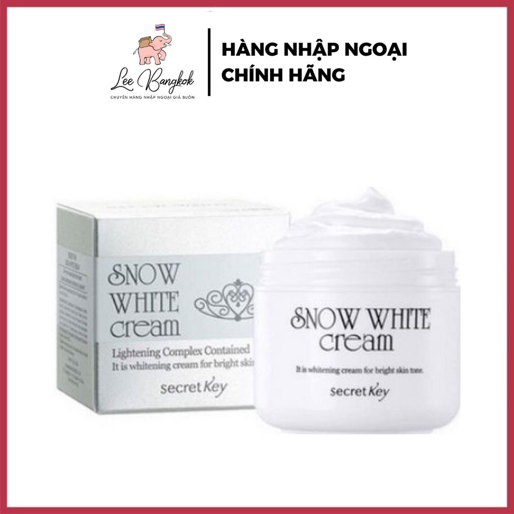 Kem Dưỡng Trắng Da Secret Key Snow White Cream 50g - Giúp Da Trắng, Mềm Mịn