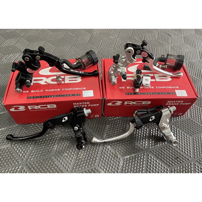 Cặp cùm thắng - côn bình dầu rời S1 RCB chính hãng gắn xe máy