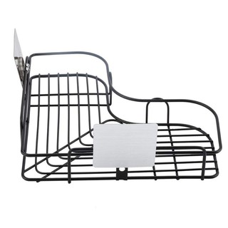 Adhesive Wall-Mounted Bathroom Storage Corner Shelf Hooks Holder