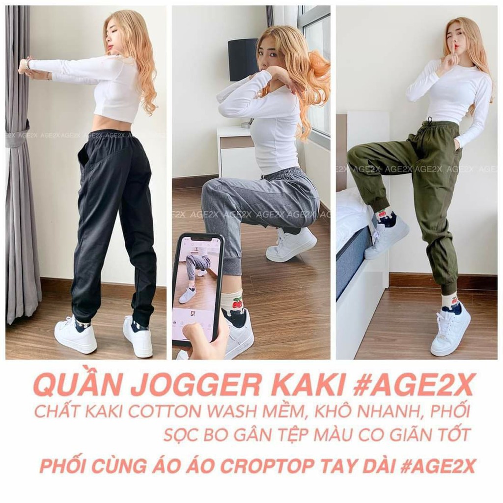 QUẦN JOGGER KAKI UNISEX #AGE2X