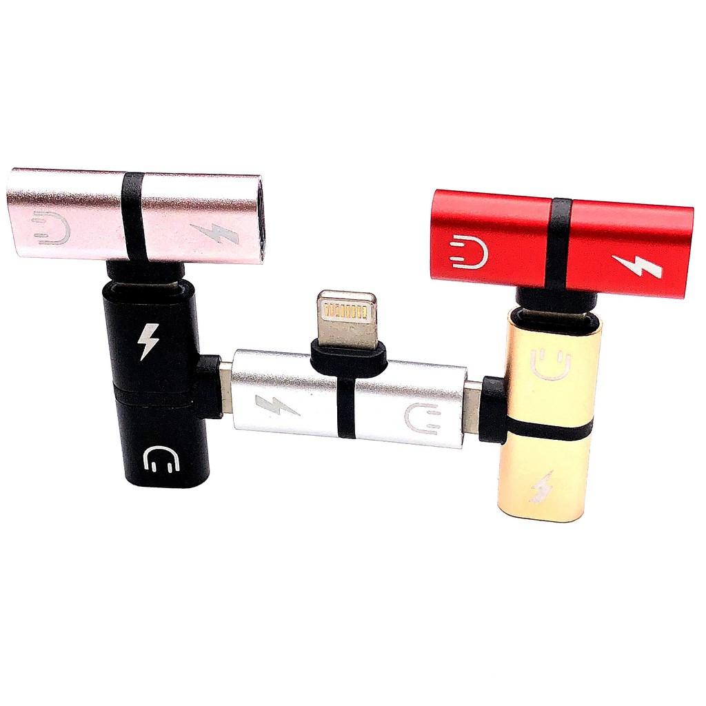 Cáp Chuyển Đổi Tai Nghe và Sạc cho IP7/8 vừa sạc vừa nghe nhạc