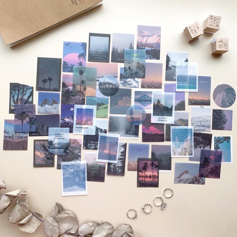 Sticker phong cảnh 50 chiếc ST089