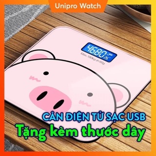 Cân điện tử heo hồng dùng pin
