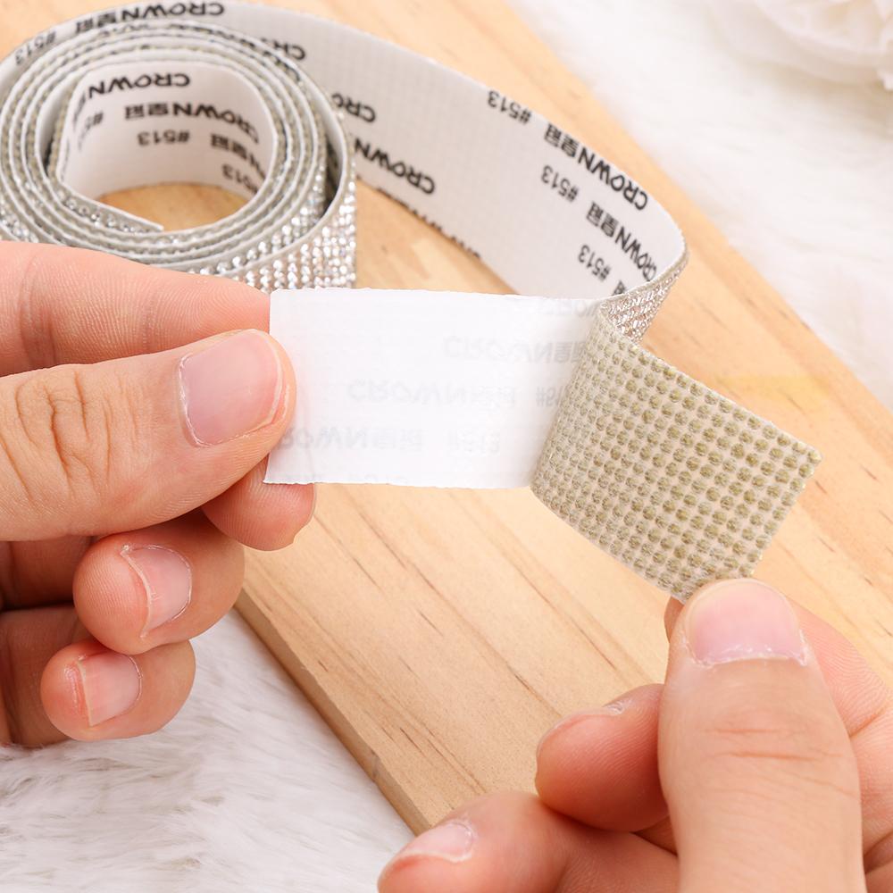 SUYO Cuộn Băng Keo Đính Đá Tự Dính Dùng Trang Trí Điện Thoại Xe Hơi Dài 1 Yard