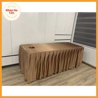 [Loại 1 Tốt Nhất] Drap/ Ga Phi Lụa Spa, Ga Phi Lụa Giường Gội Đầu May Đo Theo Kích Thước