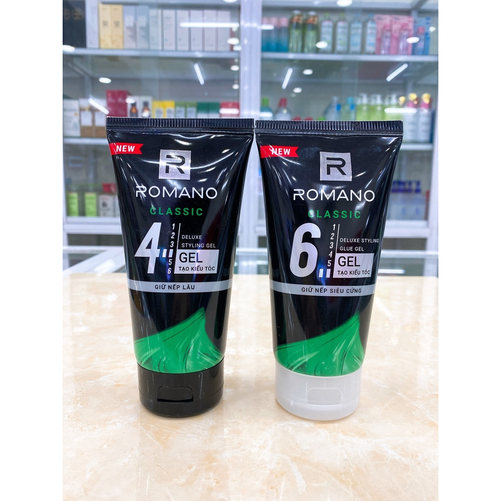 Gel Vuốt Tạo Kiểu Tóc Romano Classic 150g Mẫu Mới