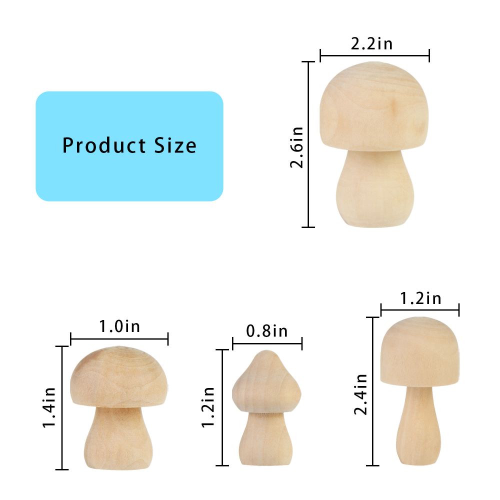 Mô Hình Cây Nấm Gỗ Mini Mới Dùng Trang Trí Nhà Cửa Diy