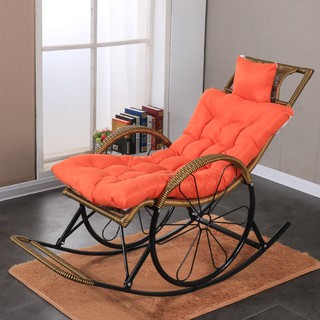 Ghế bập bênh tựa xích đu ngoài trời thư giãn cho người cao tuổi mây ban công ngủ trưa lười