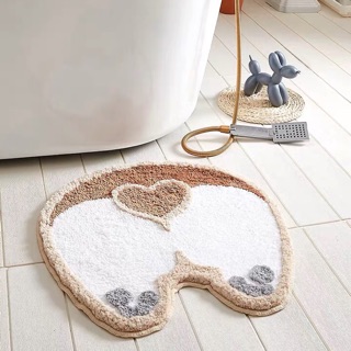Thảm corgi mông trái tim