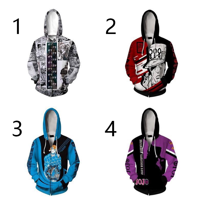 Áo Khoác Hoodie Họa Tiết Hoạt Hình Jojo 's Bizatare Adventure Joseph | BigBuy360 - bigbuy360.vn