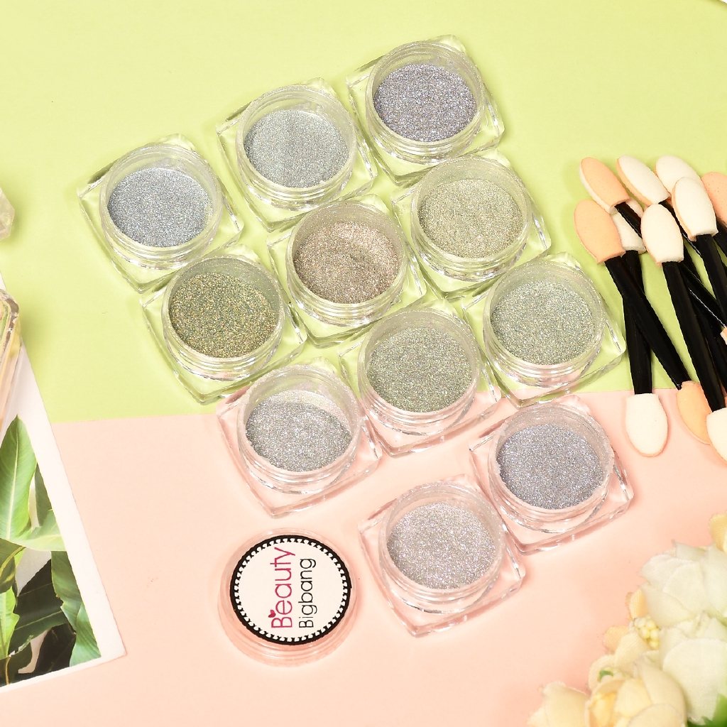 Lọ bột nhũ ánh kim 0.2g dùng trang trí móng tay
