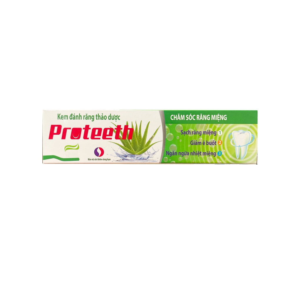 Kem Đánh Răng Thảo Dược Proteeth Fobelife Loại Mảng Bám Vi Khuẩn - Tuýp 100g