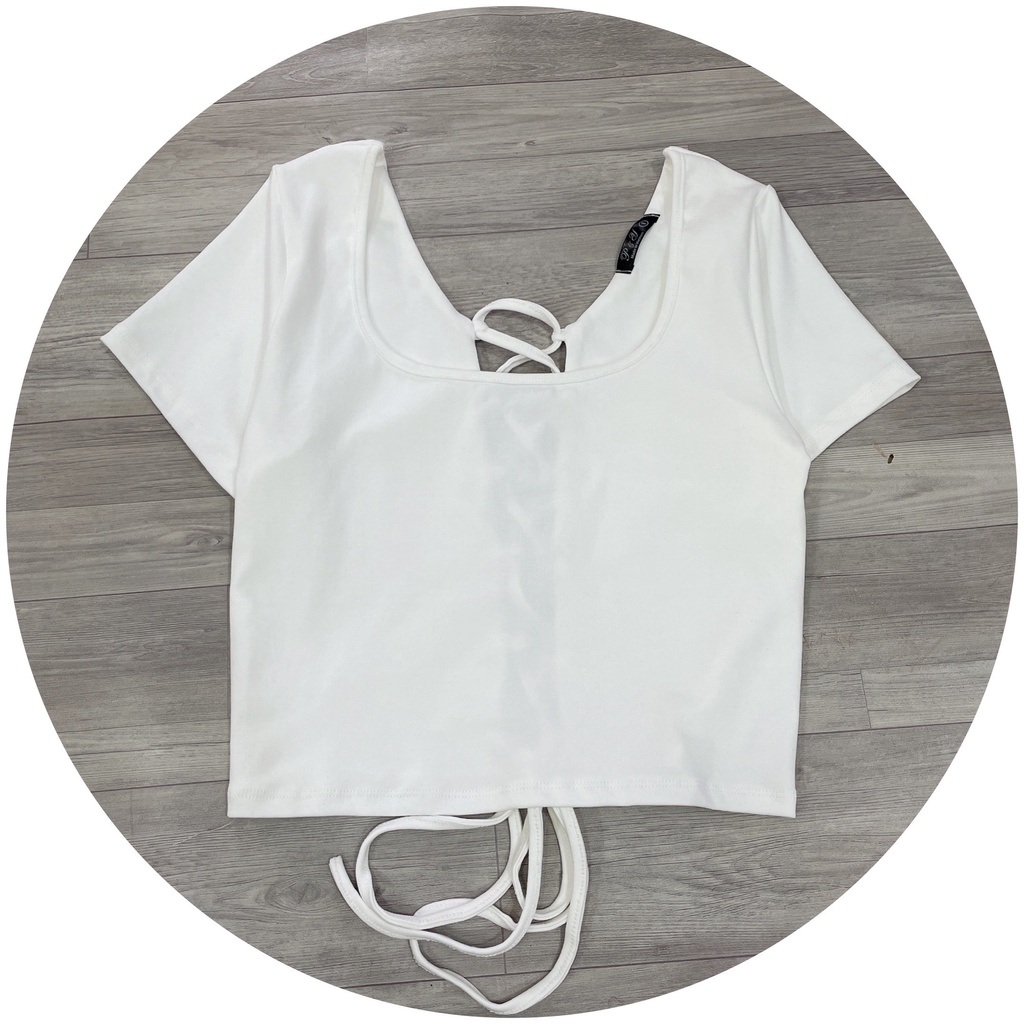 Áo Thun Kiểu Croptop Bigsize Đan Lưng Mặc Đi Chơi Cực Xinh MÃ A39