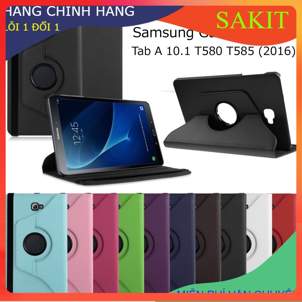 Bao Da XOAY 360 ĐỘ Cao Cấp Samsung Galaxy Tab A 2016-  A6 10.1 Inch .
