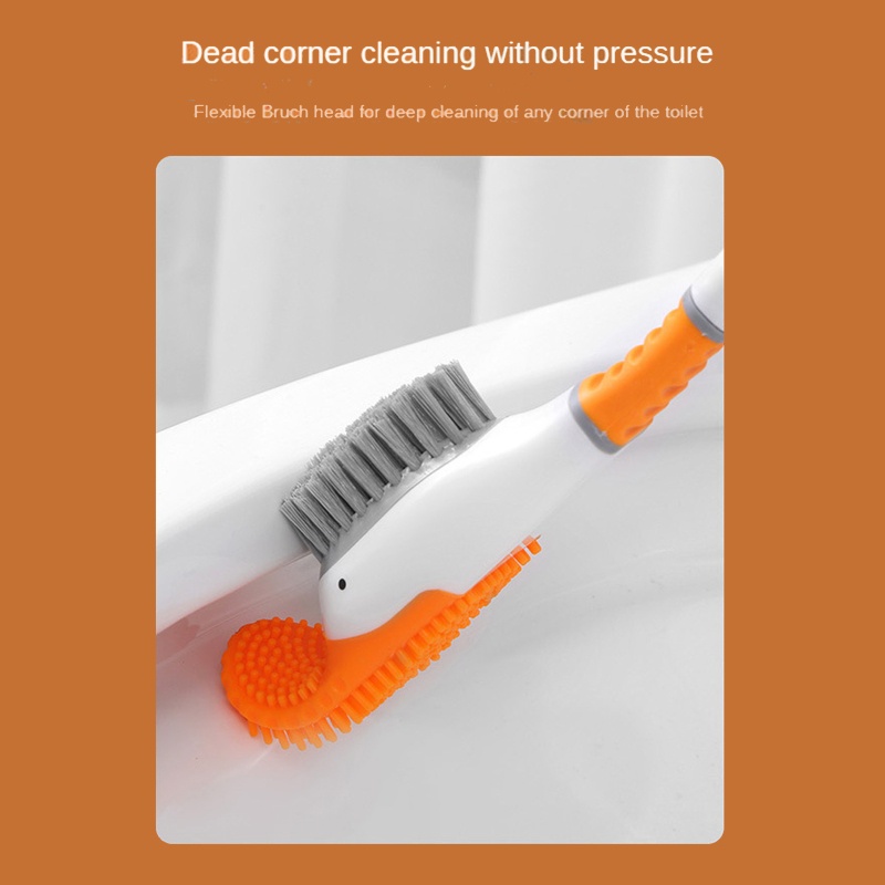 Bàn Chải Vệ Sinh Toilet Bằng Silicone Tiện Dụng