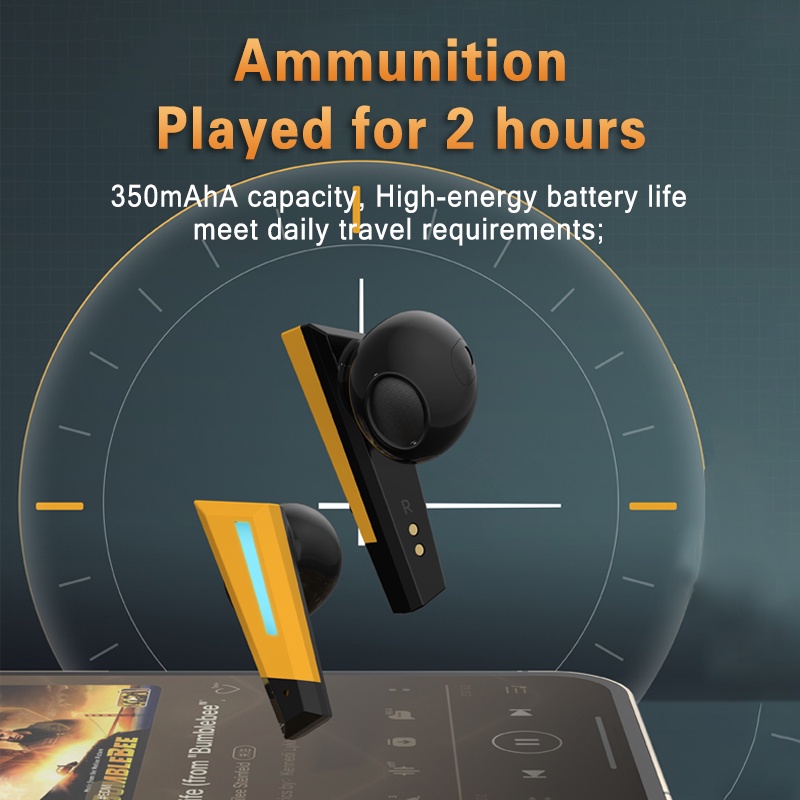 Tai nghe chơi game Bumblebee Flying Wing in ear bluetooth thể thao có mic hot thời trang siêu tay nghe không dây không dây gaming điện thoại bịt tai chống ồn chính hãng TWS true wireless headphone