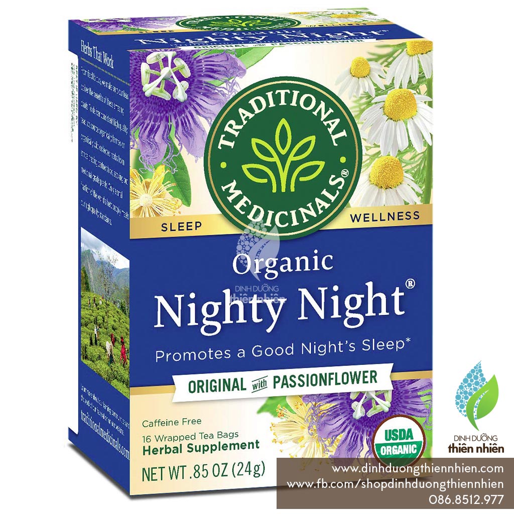 Trà Hữu Cơ Giúp Ngủ Ngon Traditional Medicinals Nighty Night