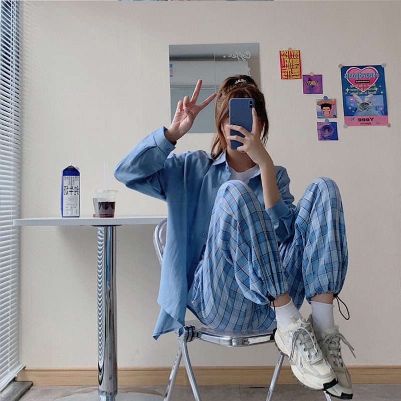 SUXI Quần Ca-Rô Thời Trang Cá Tính Dành Cho Nữ