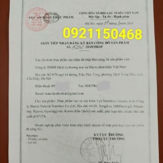 Viên uống bổ mắt vitamin A