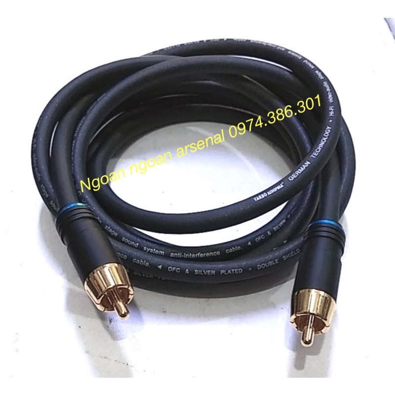 dây tín hiệu audio hoa sen rca av mạ bạc cao cấp. BÁO GIÁ 1 DÂY GỒM 2 RẮC