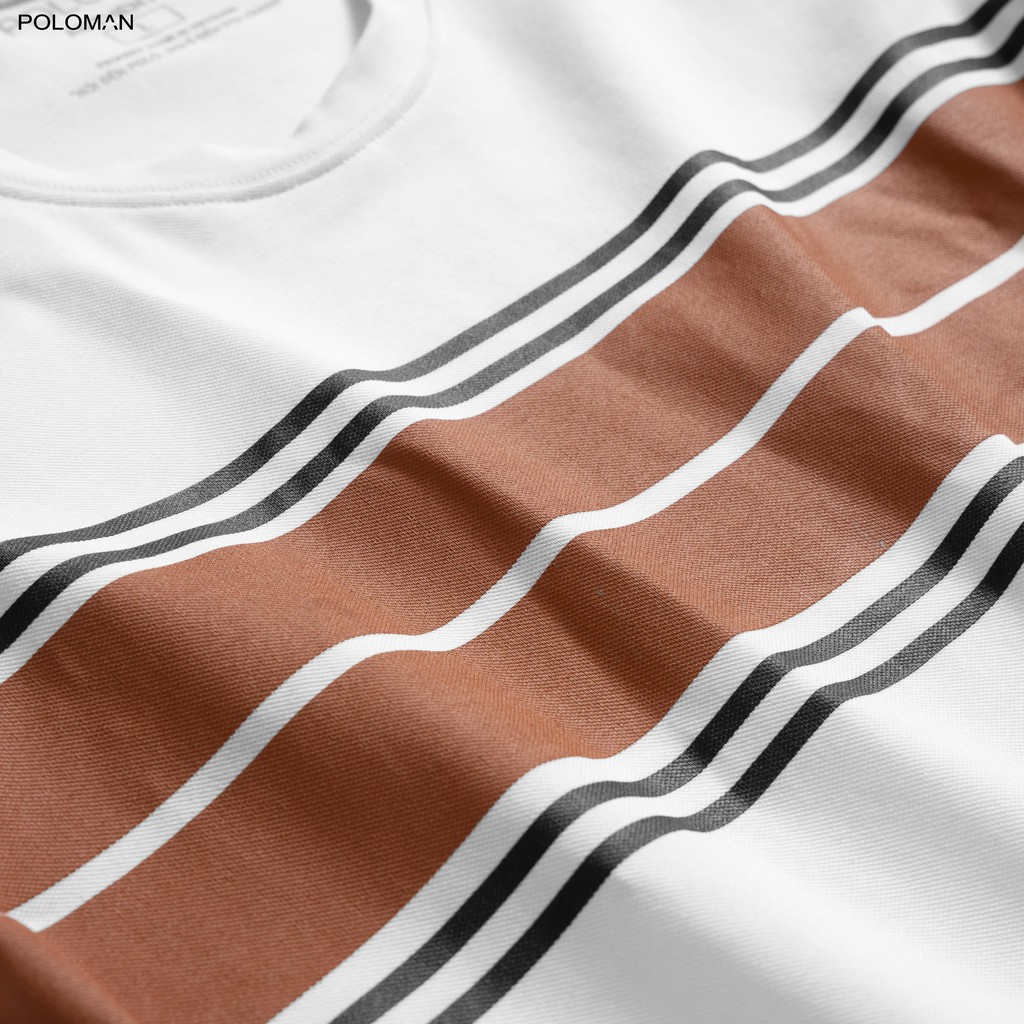 Áo thun nam cổ tròn DORE in họa tiết, chất vải cá sấu Cotton xuất xịn, chuẩn form, năng động-trẻ trung - POLOMAN | BigBuy360 - bigbuy360.vn