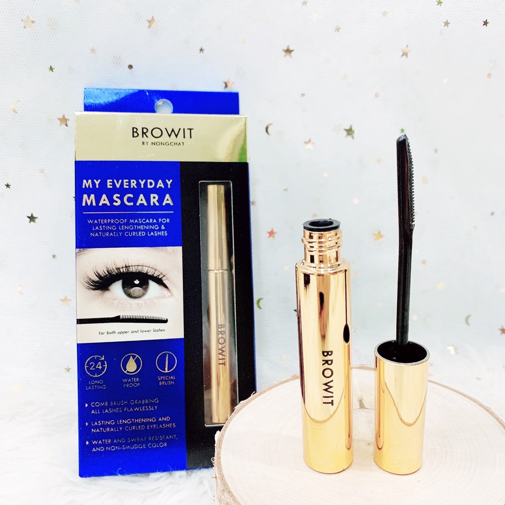 Mascara chống nước dài và dày mi Browit by NongChat Thái Lan