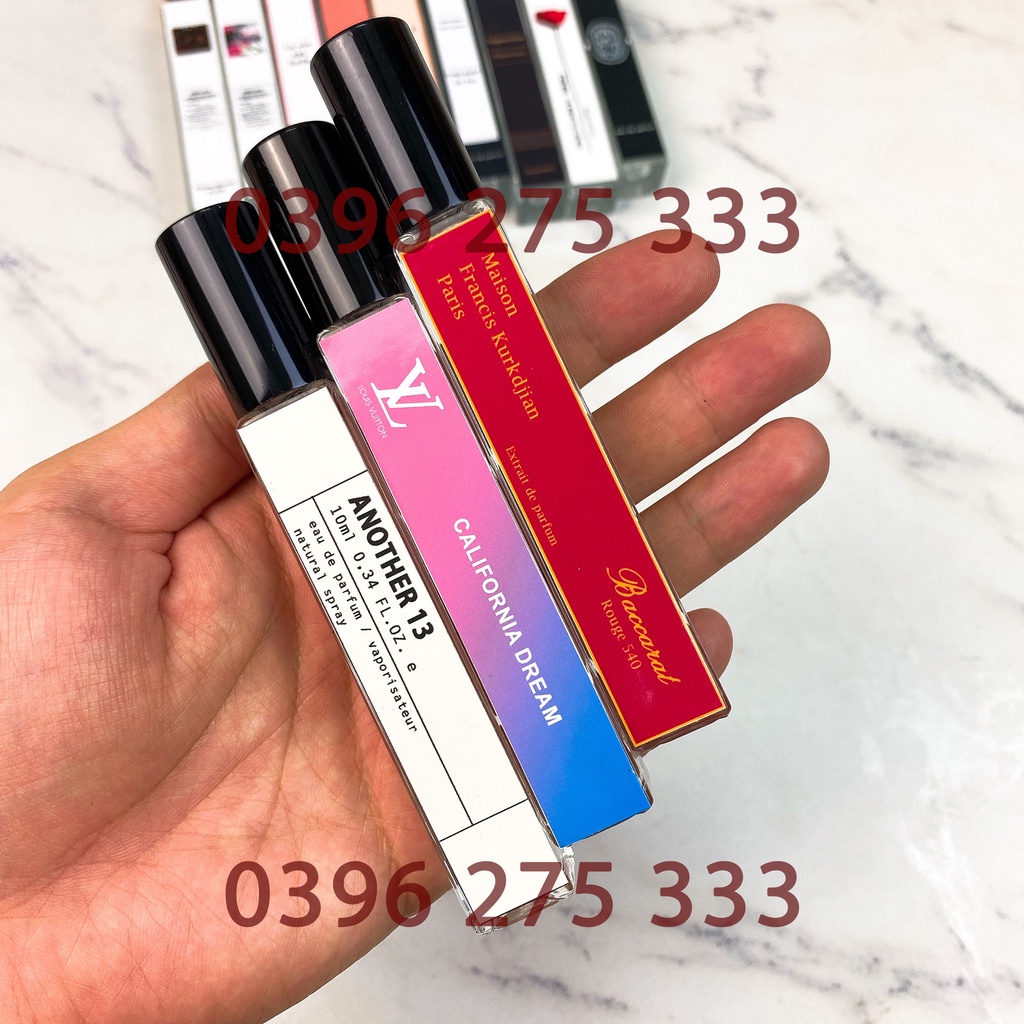 Tem dán lọ chiết nước hoa loại DÀI 8.5cm - Dạng CHỮ -