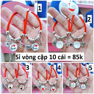 Vòng tay hình cặp đôi giá rẻ , sỉ : 10 cái = 85k [ chuyên sỉ vòng tay cặp đôi ]