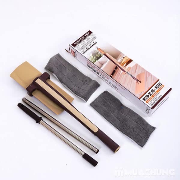 Chổi lau nhà tự vắt, Cây lau nhà tự vắt xoay 360 có miếng lau thay thế