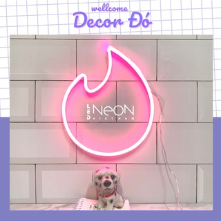 Đèn NeonSign | Logo Tinder | Kích Thước 26x23cm | Quà Tặng Trang Trí Cực Chất , Siêu Sáng & Tiết Kiệm Điện Với Led 12v |