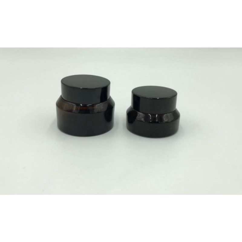 Hủ thủy tinh xéo nâu 15g/30g / Dùng đựng kem mỹ phẩm, kem