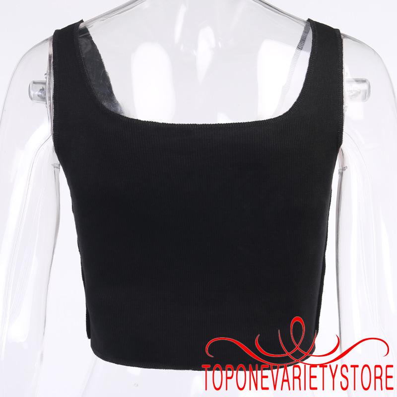 Áo Lửng Nữ Không Tay Có In Chữ Thời Trang Quyến Rũ | BigBuy360 - bigbuy360.vn