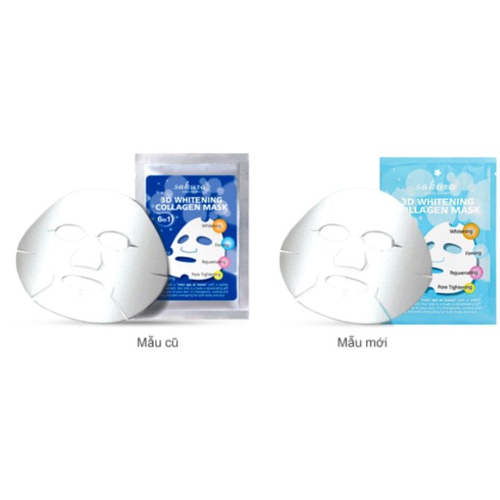 Mặt Nạ Làm Trắng Da Sakura 3D Whitening Collagen Mask