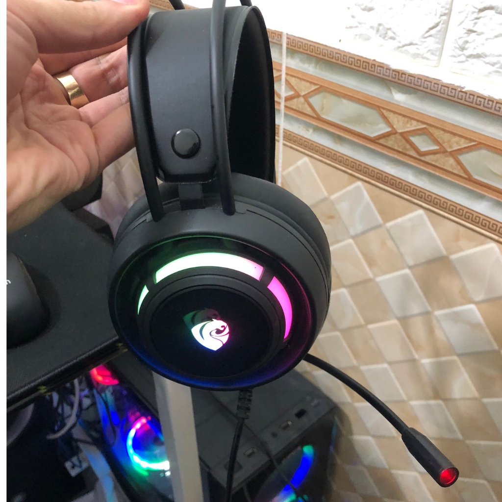 Tai nghe gaming có dây chụp tai HEADSET có mic Jack Cắm USB âm thanh 7.1 Fullbox