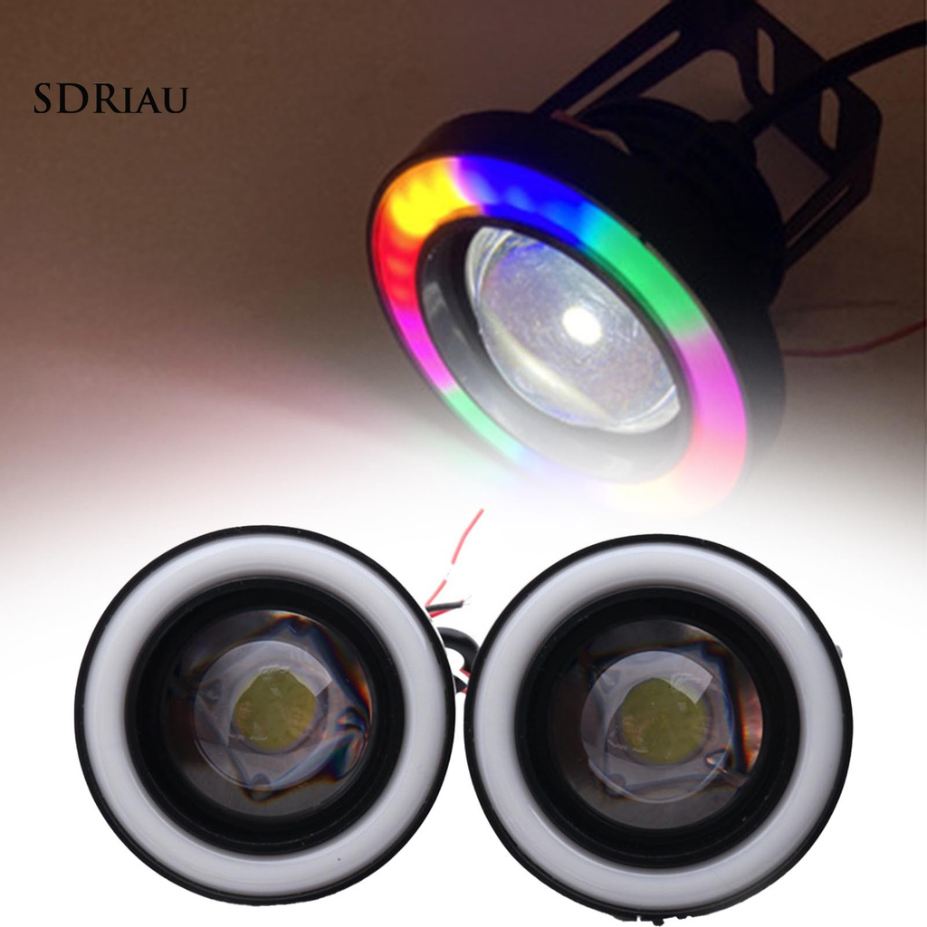 2 Đèn Led Cob 3 / 3.5 Inch 360 Độ Siêu Sáng Cho Xe Hơi