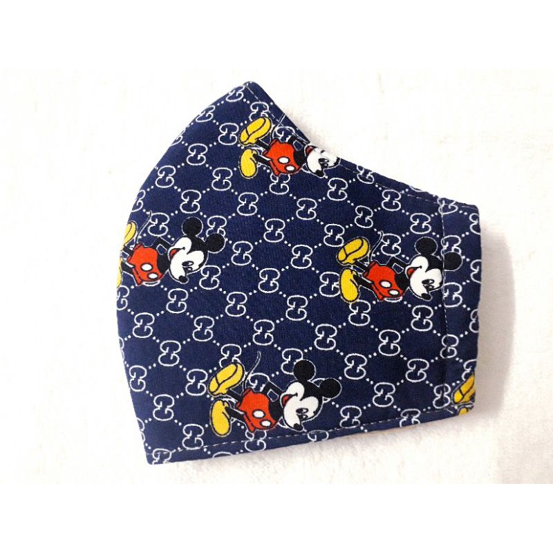 Khẩu trang vải CAO CẤP,  size người lớn, xanh Mickey mouse | BigBuy360 - bigbuy360.vn