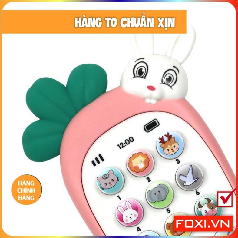 Điện thoại cà rốt-củ cải-thỏ đáng yêu-phát nhạc cho bé-Đồ chơi thông minh-phát triển IQ,EQ