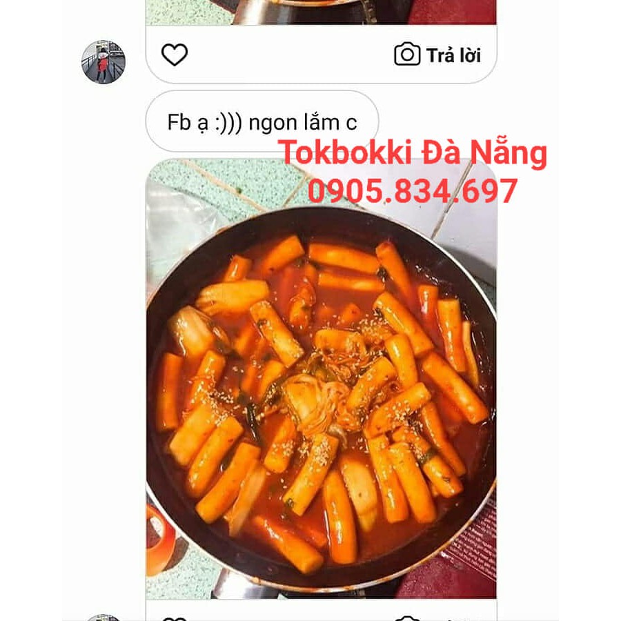 Combo Tokbokki Nhân Phô Mai 500gram + Sốt Gochujang + Phô Mai Mozzarella 100gram