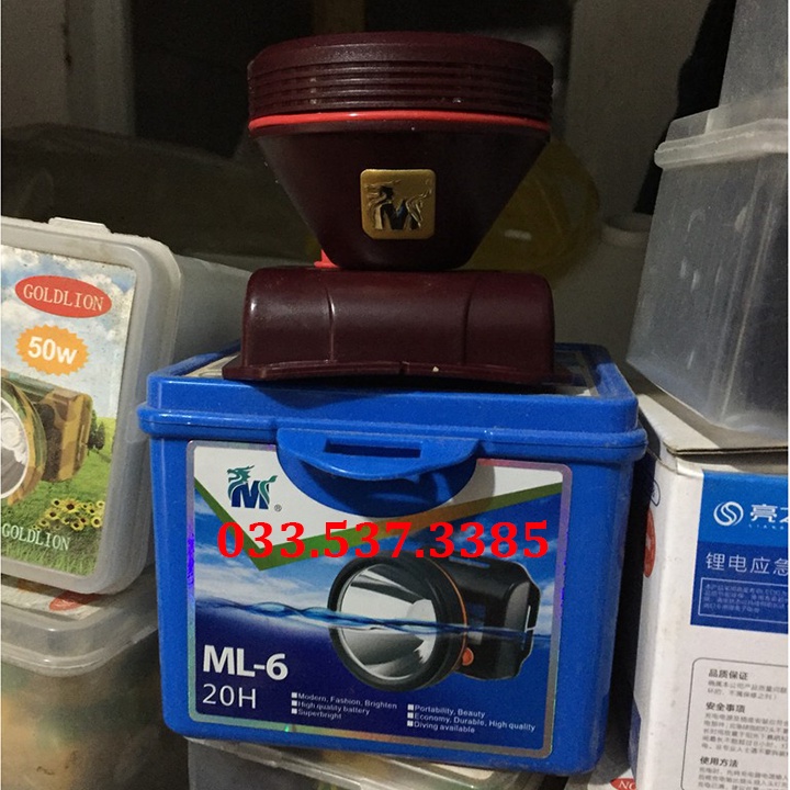 Đèn pin siêu sáng mini, đèn pin lấy ráy tai ML6 có dây đội đầu độ bền cao