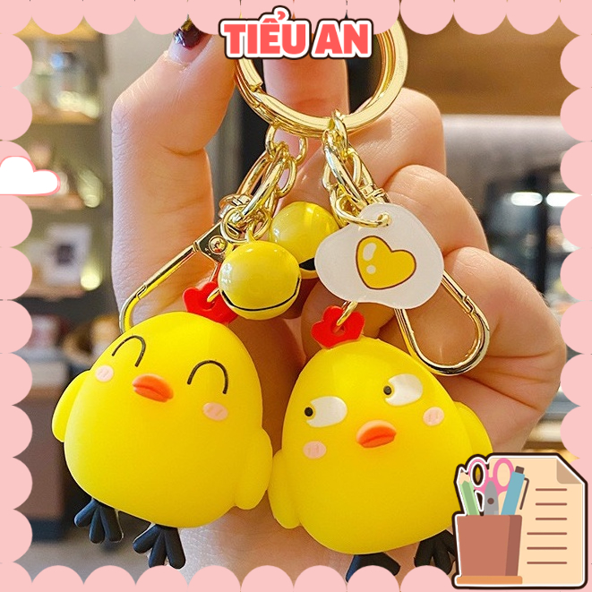 Móc khóa Gà Con vui nhộn, phụ kiện balo, túi xách xinh xắn
