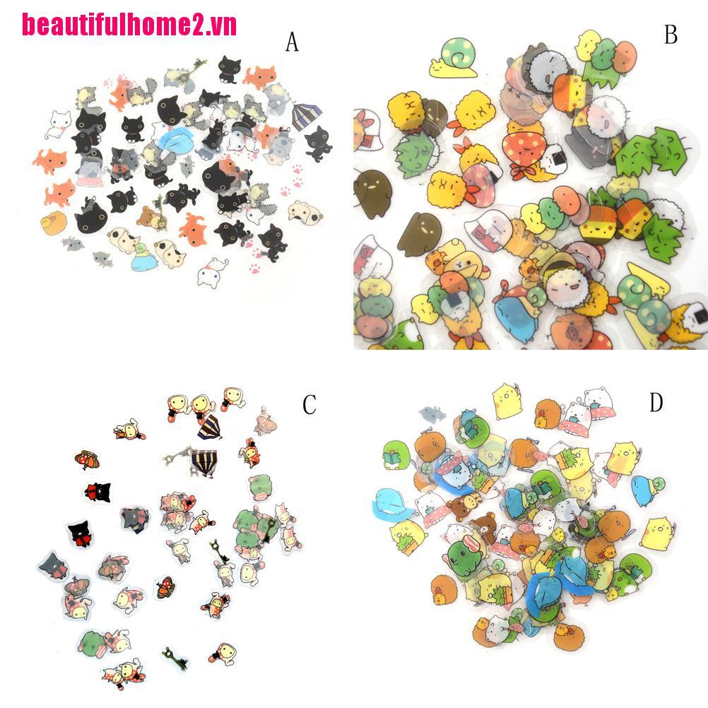 Bộ 80 Miếng Dán Mini Trang Trí Lưu Niệm